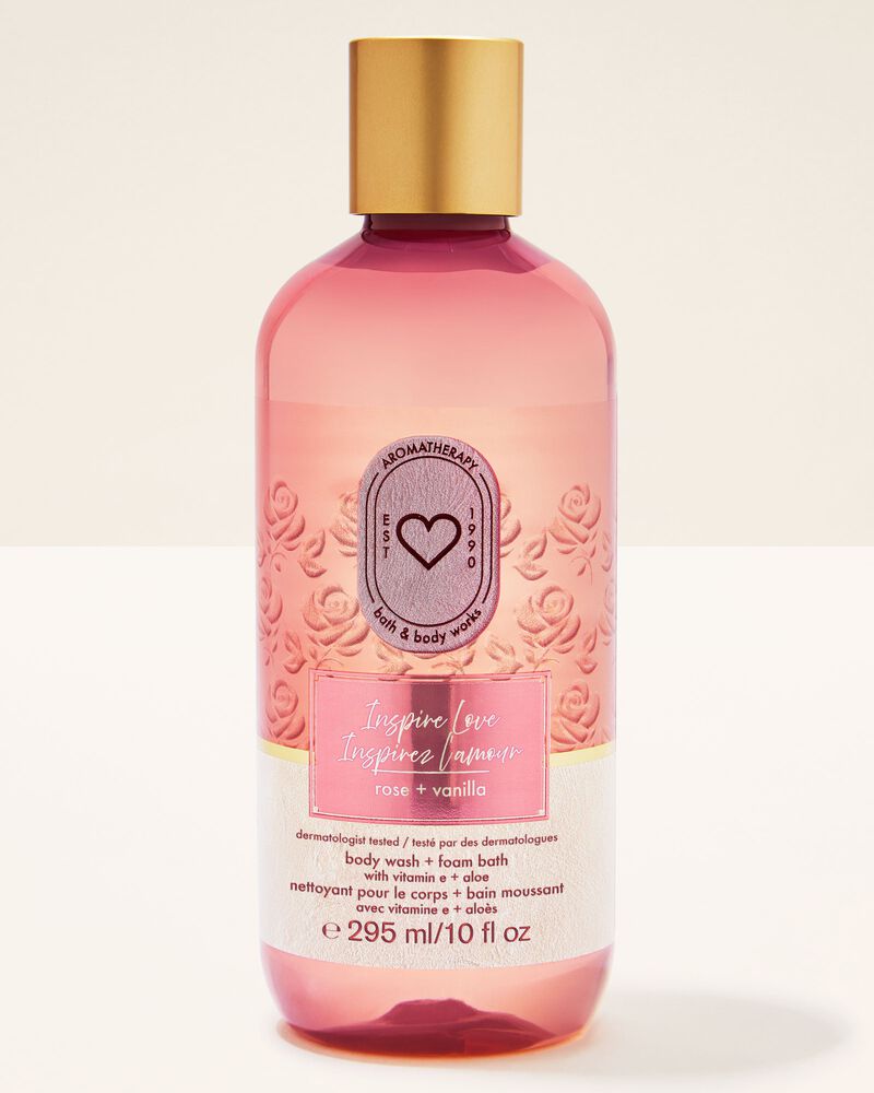 Inspire Love: Rose + Vanilla Body Wash & Foam Bath 沐浴露與泡泡浴