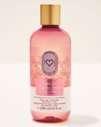 Inspire Love: Rose + Vanilla Body Wash & Foam Bath 沐浴露與泡泡浴