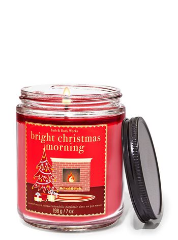Bright Christmas Morning Mason Single Wick Candle 梅森罐裝單芯蠟燭