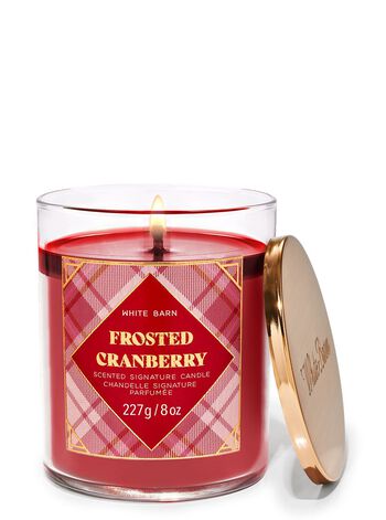 Frosted Cranberry Signature Single Wick Candle Signature Single Wick Candle