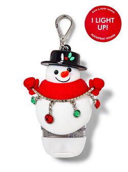 Light-Up Blingy Jolly Snowman PocketBac Holder image number null