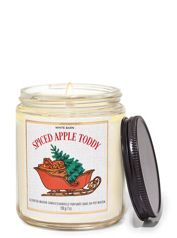 Spiced Apple Toddy Mason Single Wick Candle 梅森罐裝單芯蠟燭