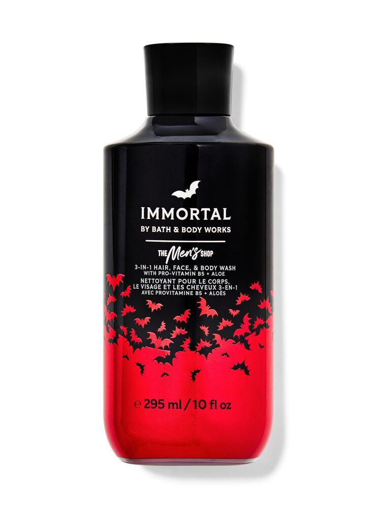 Immortal 3-in-1 Hair, Face & Body Wash 三合一洗頭水、洗面奶和沐浴露