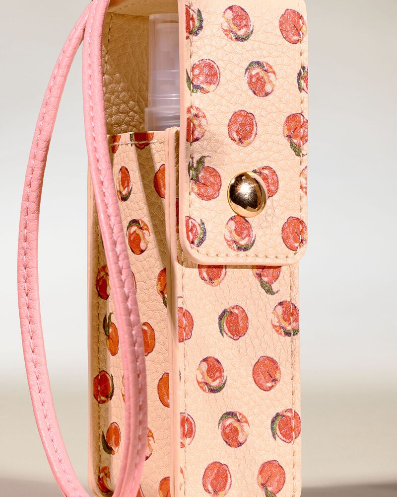 Vera Bradley Peach Spray Sanitizer & Lip Holder 消毒噴霧與唇膏套