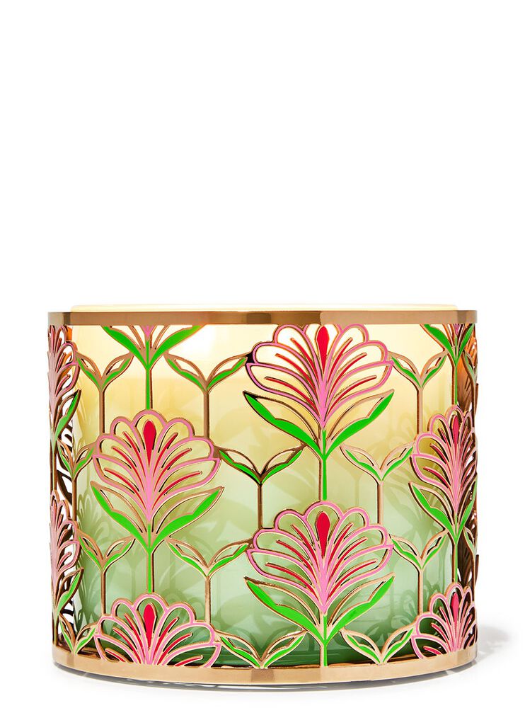 Lotus Flower 3-Wick Candle Holder 三芯蠟燭臺