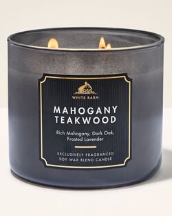 Mahogany Teakwood 3-Wick Candle image number null