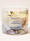 Black Teakwood 3-Wick Candle image number null