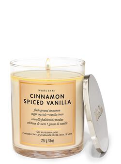 Cinnamon Spiced Vanilla Single Wick Candle image number null