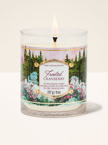 Frosted Cranberry Single Wick Candle Single Wick Candle