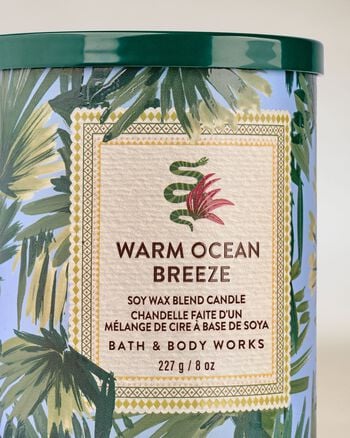 Warm Ocean Breeze Single Wick Candle Single Wick Candle