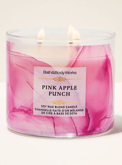 Pink Apple Punch 3-Wick Candle image number null