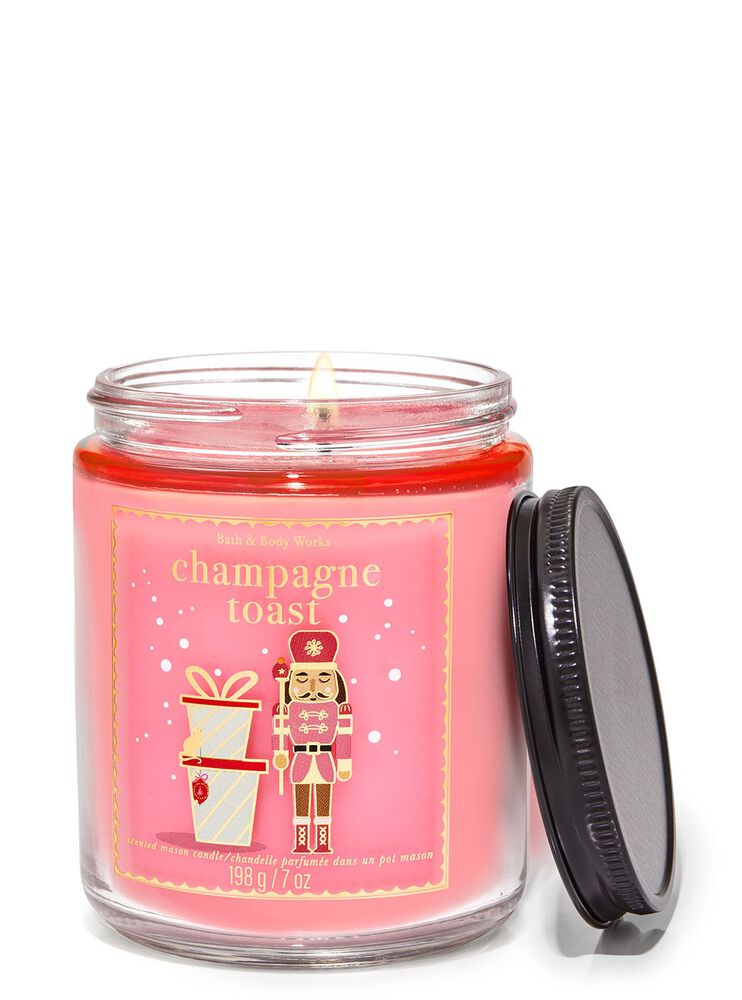 Champagne Toast Mason Single Wick Candle 梅森罐裝單芯蠟燭