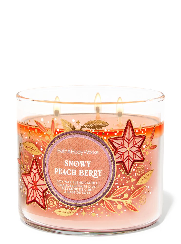 Snowy Peach Berry 3-Wick Candle 三芯蠟燭