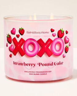 Strawberry Pound Cake 3-Wick Candle image number null