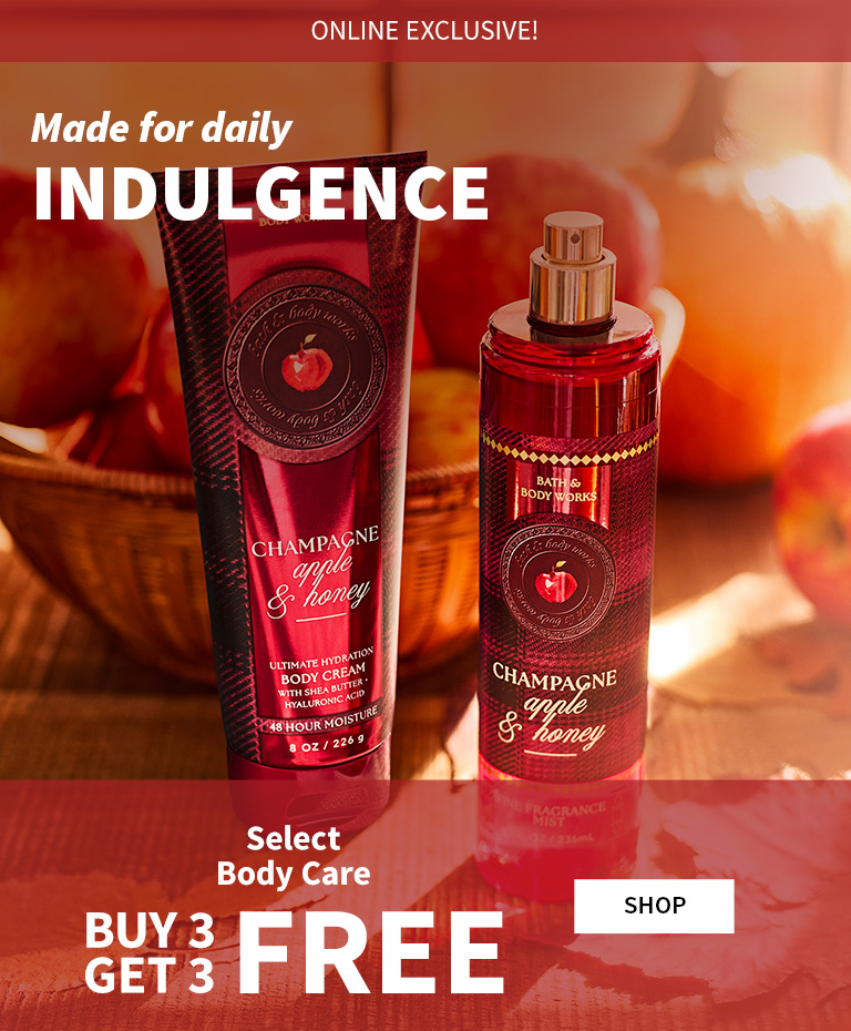 Select Body Care, Buy 3 Get 3 Free Or Buy 2 Get 1 Free