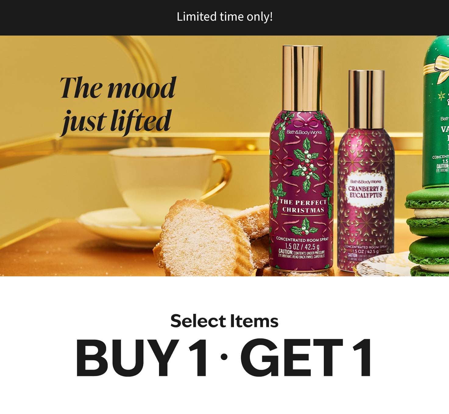 Select Items, Buy 1 Get 1 Free