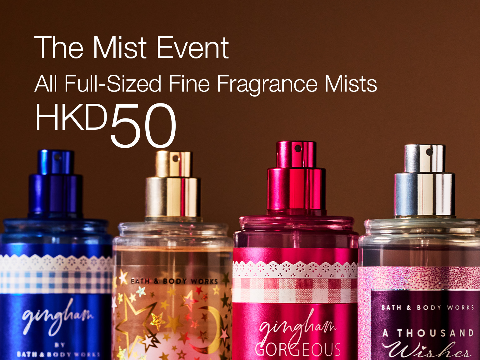 Body Sprays & Mists, Buy 1 for HKD50 